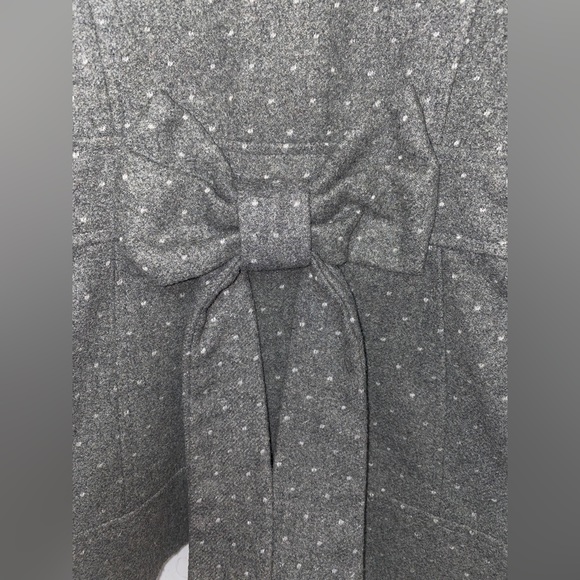 Pink Envelope Double Breasted Bow Back Dot Peplum Jacket size medium - Picture 5 of 11